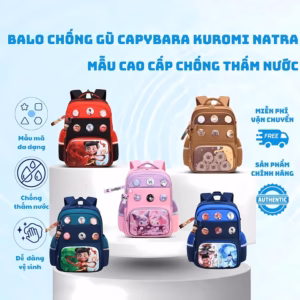 Balo Học Sinh Họa Tiết Nhật Bản Natra, Capybara, Kuromi Cực Hot Wh838 - Winnie House