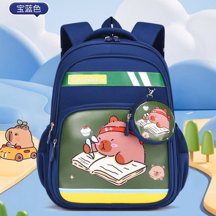 Cặp Balo Học Sinh Bền Bỉ, Siêu Nhẹ – Hình Capybara Cực Kỳ Dễ Thương Wh840 - Winnie House - Ảnh 4