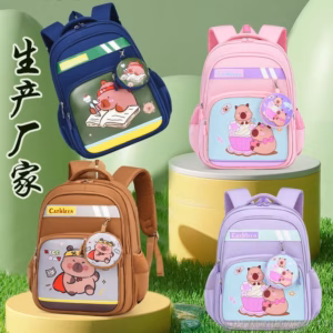 Cặp Balo Học Sinh Bền Bỉ, Siêu Nhẹ – Hình Capybara Cực Kỳ Dễ Thương Wh840 - Winnie House