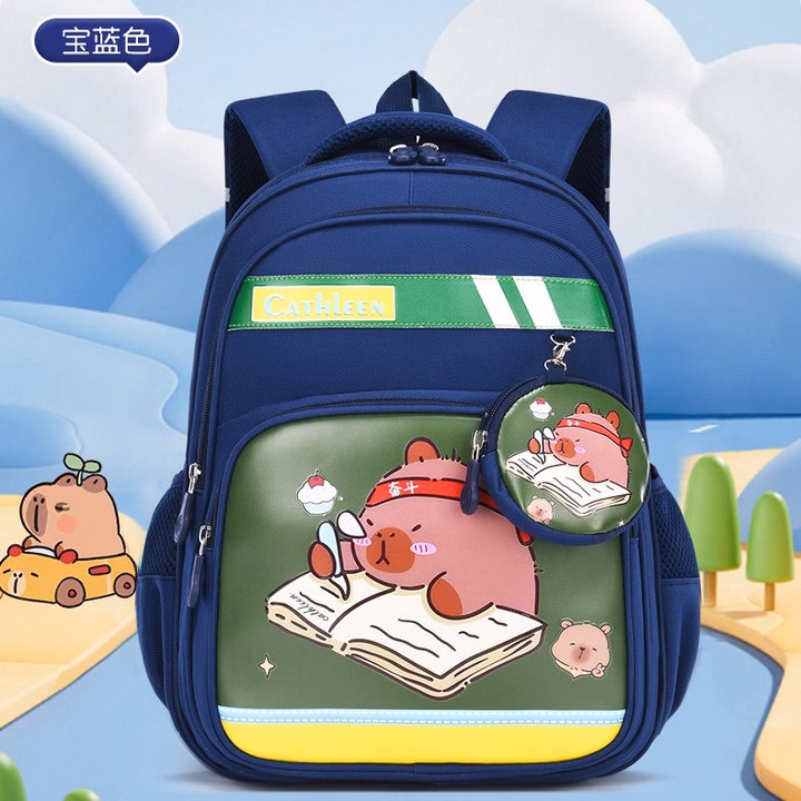 Cặp Balo Học Sinh Bền Bỉ, Siêu Nhẹ – Hình Capybara Cực Kỳ Dễ Thương Pp840 - Pipi Store - Ảnh 5