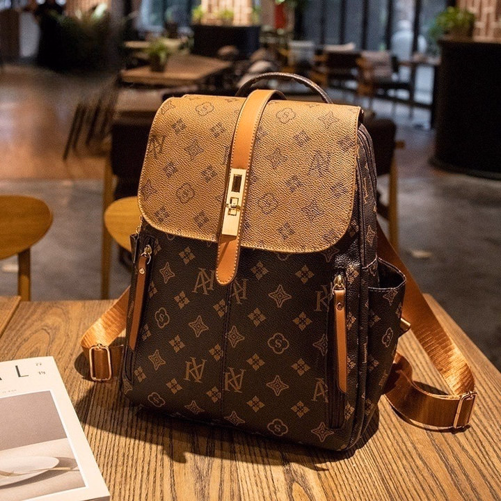 Balo Da Luxe Hoa Văn Sang Trọng – Phong Cách Quý Phái Pp846 - Pipi Store - Ảnh 3