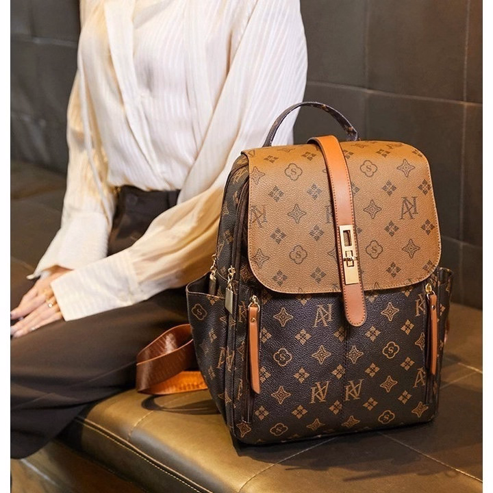 Balo Da Luxe Hoa Văn Sang Trọng – Phong Cách Quý Phái Pp846 - Pipi Store - Ảnh 4