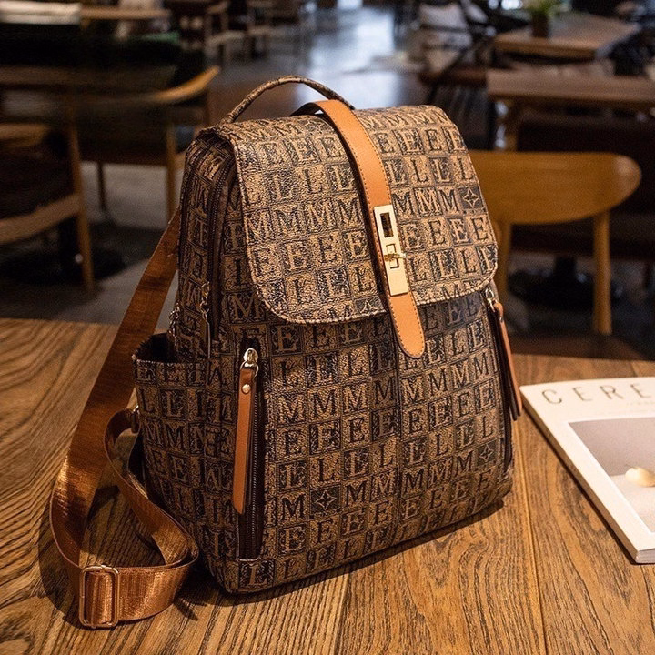 Balo Da Luxe Hoa Văn Sang Trọng – Phong Cách Quý Phái Pp846 - Pipi Store