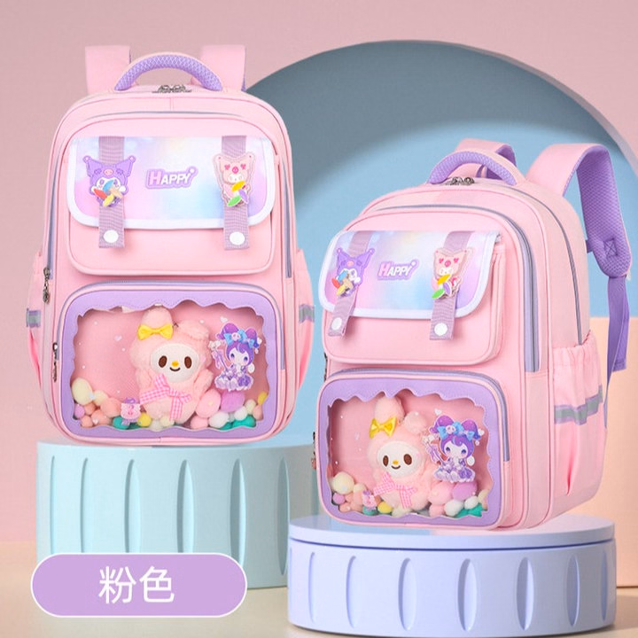 Balo Kẹo Ngọt Candybear, Ngăn Trong Suốt Có Gấu Bông, Siêu Cute Pp850 - Pipi Store