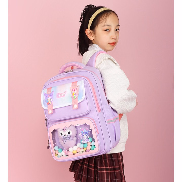 Balo Kẹo Ngọt Candybear, Ngăn Trong Suốt Có Gấu Bông, Siêu Cute Pp850 - Pipi Store - Ảnh 5