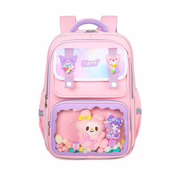 Balo Kẹo Ngọt Candybear, Ngăn Trong Suốt Có Gấu Bông, Siêu Cute Pp850 - Pipi Store - Ảnh 8