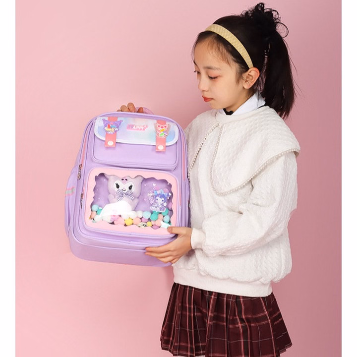 Balo Kẹo Ngọt Candybear, Ngăn Trong Suốt Có Gấu Bông, Siêu Cute Pp850 - Pipi Store - Ảnh 12