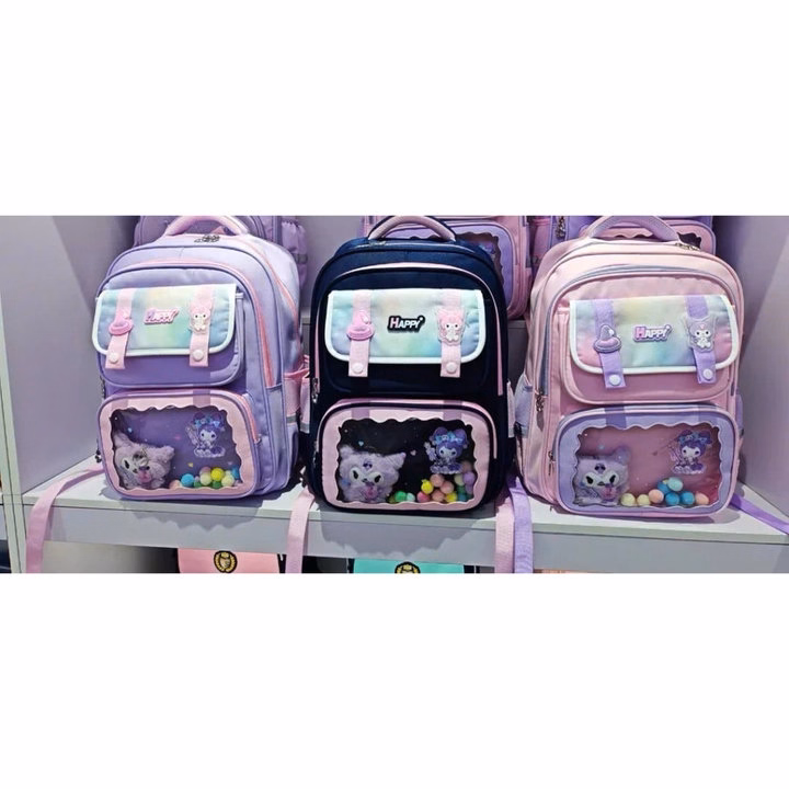 Balo Kẹo Ngọt Candybear, Ngăn Trong Suốt Có Gấu Bông, Siêu Cute Pp850 - Pipi Store - Ảnh 17