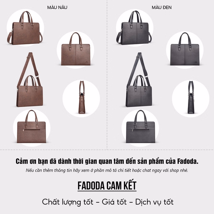 Cặp Da Công Sở Cao Cấp Fadoda Fcd312 - Ảnh 13