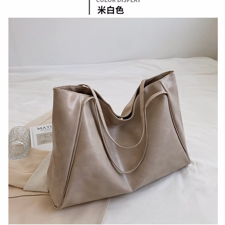 Túi Xách Nữ Kẹp Nách Da Bóng 2 Quai – Size Lớn Cực Sang W764 - Winnie House - Ảnh 4