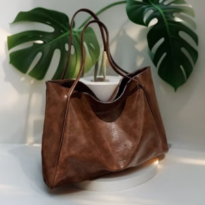 Túi Xách Nữ Kẹp Nách Da Bóng 2 Quai – Size Lớn Cực Sang W764 - Pipi Store