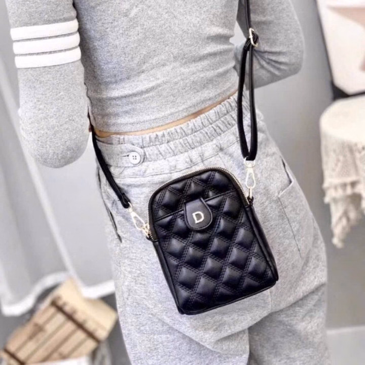 Túi Xách Nữ Đeo Chéo Chữ D Đựng Điện Thoại Nhỏ Gọn – Siêu Tiện Dụng W759 - Winnie House - Ảnh 2
