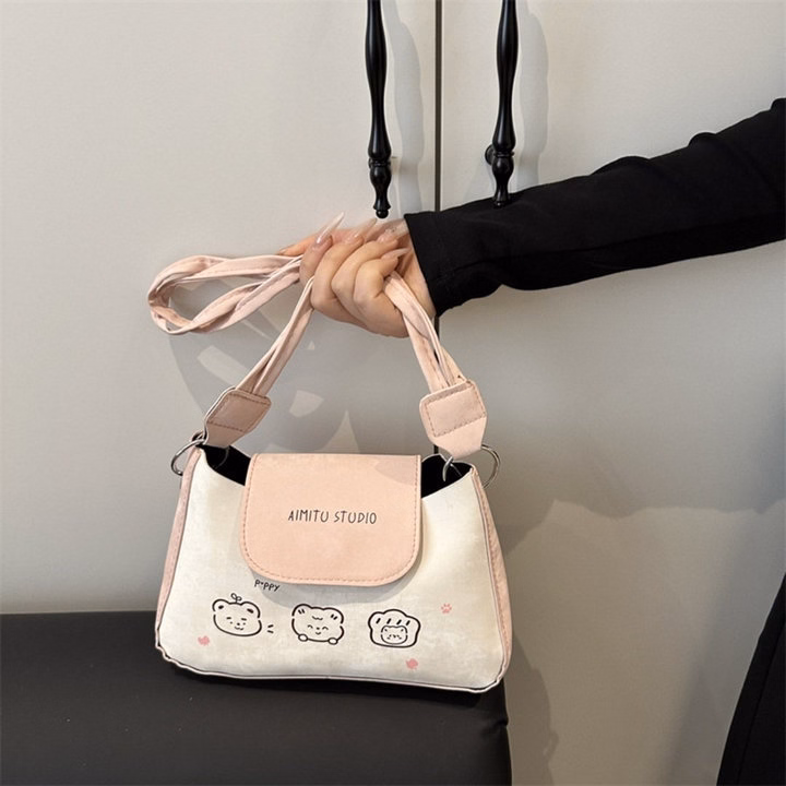 Túi Kẹp Nách – Đeo Vai Quai Xoắn Xinh Xắn, 2 Màu Hot W751 - Winnie House - Ảnh 9