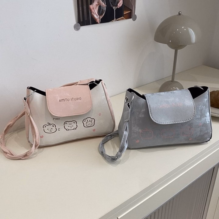 Túi Kẹp Nách – Đeo Vai Quai Xoắn Xinh Xắn, 2 Màu Hot W751 - Winnie House - Ảnh 4