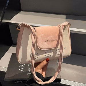 Túi Kẹp Nách – Đeo Vai Quai Xoắn Xinh Xắn, 2 Màu Hot W751 - Winnie House