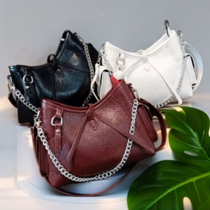 Túi Xách Nữ Kẹp Nách Đeo Chéo Da Nhăn Lót Nhung Dáng Thuyền Độc Lạ W744 - Winnie House