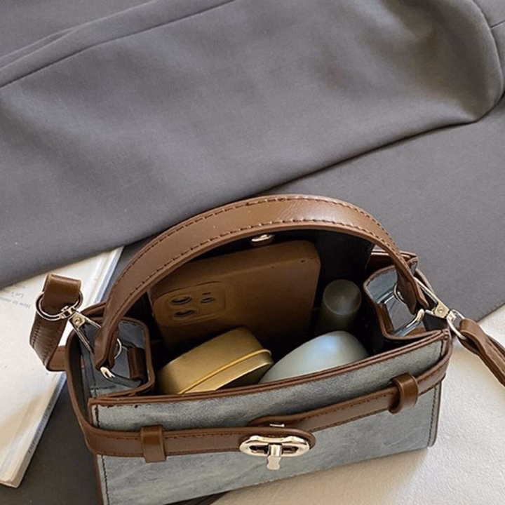 Túi Xách Nữ Da Bò Loang, Nhỏ Gọn, Sang Trọng, Đẳng Cấp, Dễ Phối Đồ W729 - Winnie House - Ảnh 5