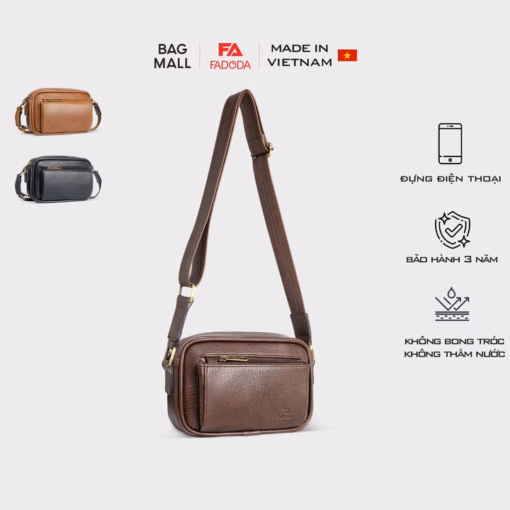 Túi Đeo Chéo Da Nam Nữ Thời Trang Fadoda Fdc17