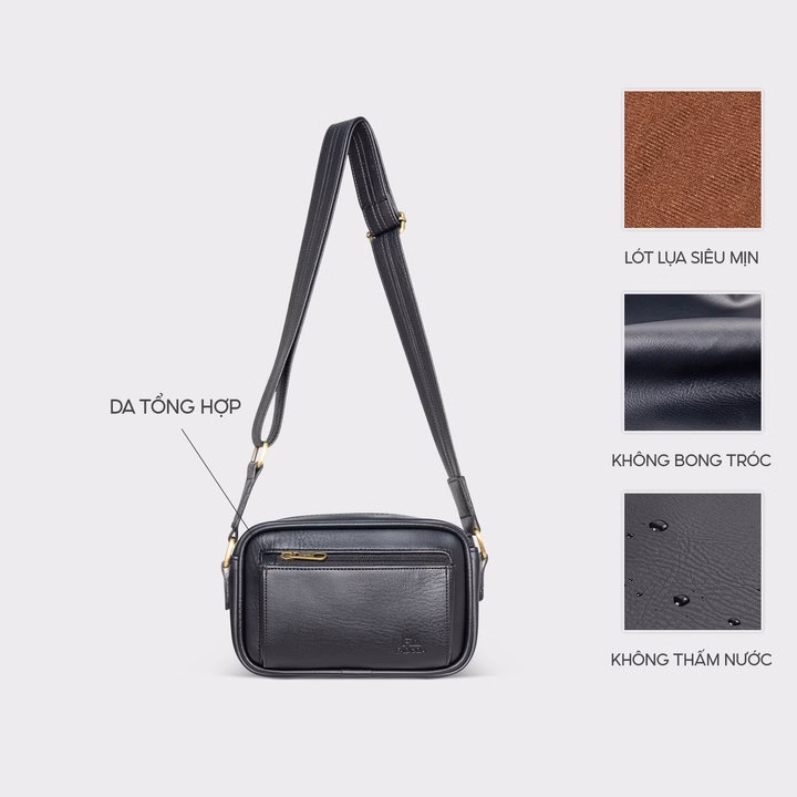 Túi Đeo Chéo Da Nam Nữ Thời Trang Fadoda Fdc17 - Ảnh 11