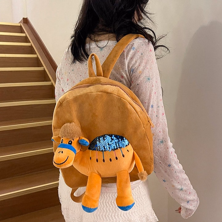 Balo Nhồi Bông Mầm Non Hoạt Hình Lạc Đà Siêu Dễ Thương A860 - Pipi Store - Ảnh 15