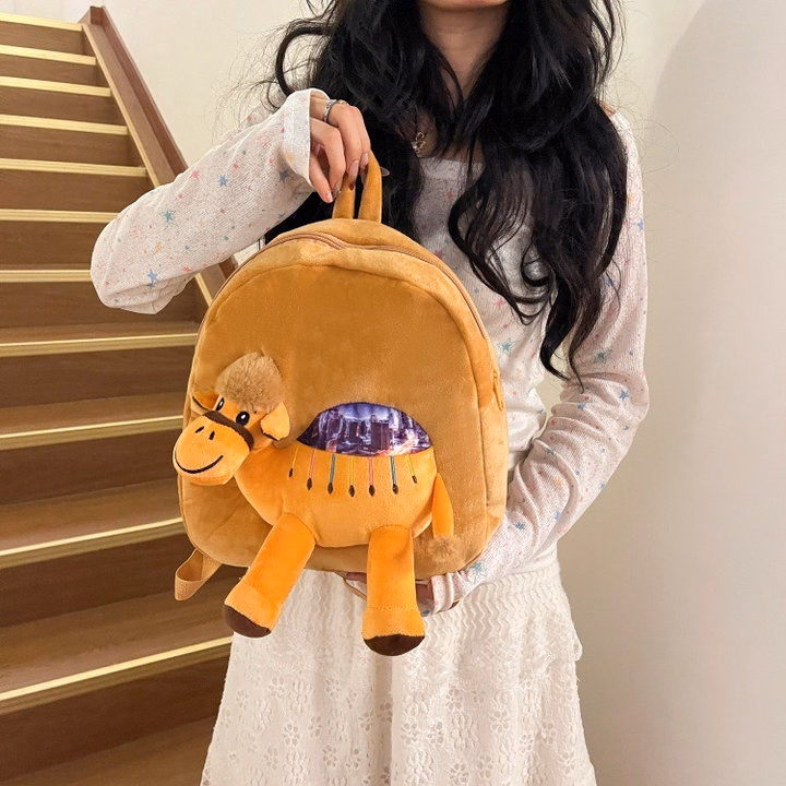 Balo Nhồi Bông Mầm Non Hoạt Hình Lạc Đà Siêu Dễ Thương A860 - Pipi Store - Ảnh 8