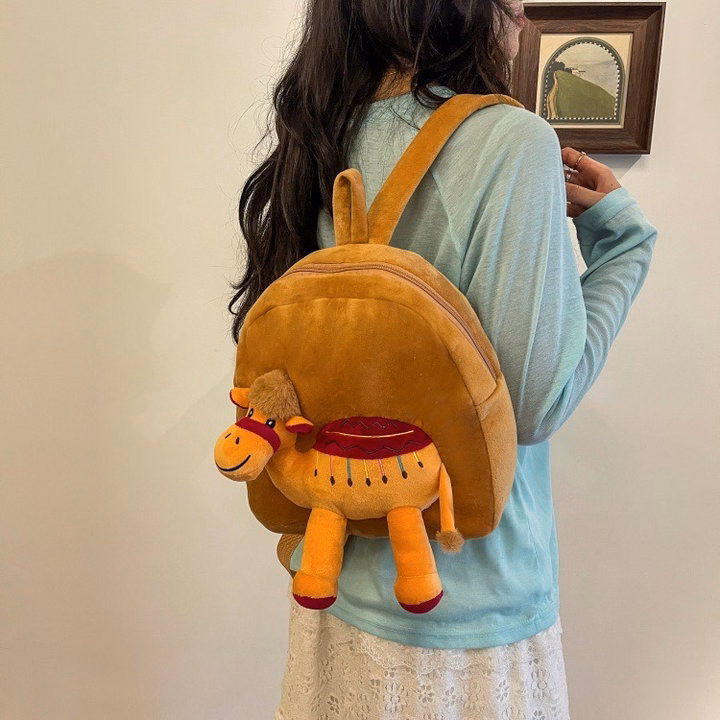 Balo Nhồi Bông Mầm Non Hoạt Hình Lạc Đà Siêu Dễ Thương A860 - Pipi Store - Ảnh 12