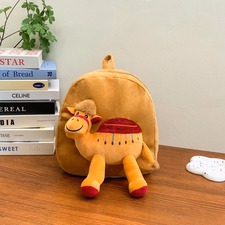 Balo Nhồi Bông Mầm Non Hoạt Hình Lạc Đà Siêu Dễ Thương A860 - Pipi Store - Ảnh 7