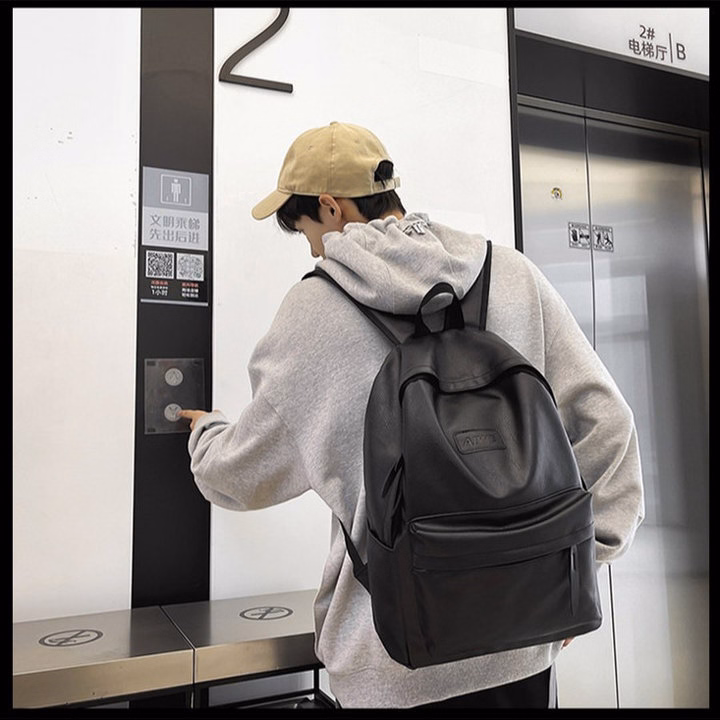 Balo Thời Trang Unisex Da Pu Chống Nước – Siêu Bền, Siêu Đẹp A207 - Pipi Store - Ảnh 5