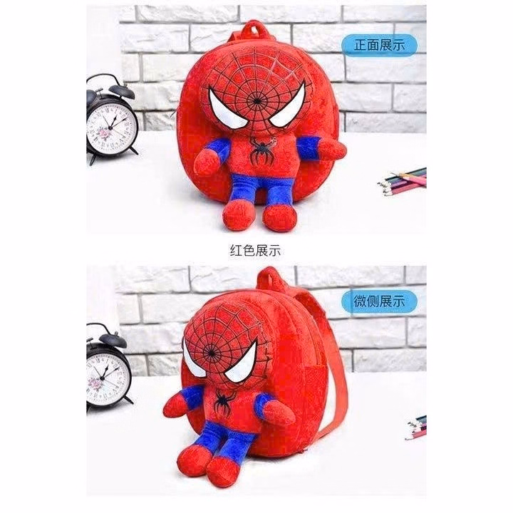 Balo Lông Mầm Non Siêu Nhân Nhện – Nhẹ Êm, Cực Dễ Thương - Pipi Store - Ảnh 3