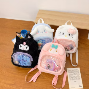 Balo Lông Hoạt Hình Sanrio Phối Kính – Dễ Thương Hết Nấc - Pipi Store