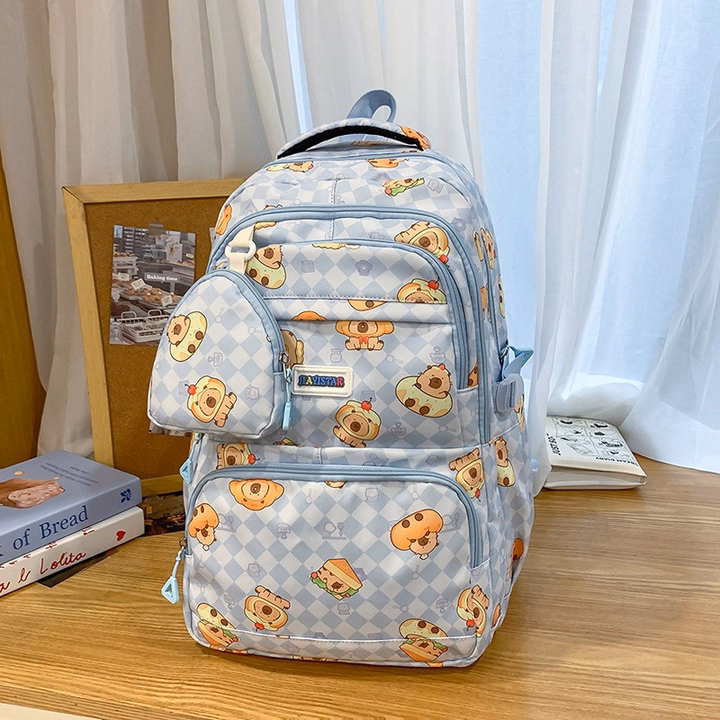 Balo Học Sinh Capipara Kèm Ví – Dễ Thương Và Tiện Lợi - Pipi Store