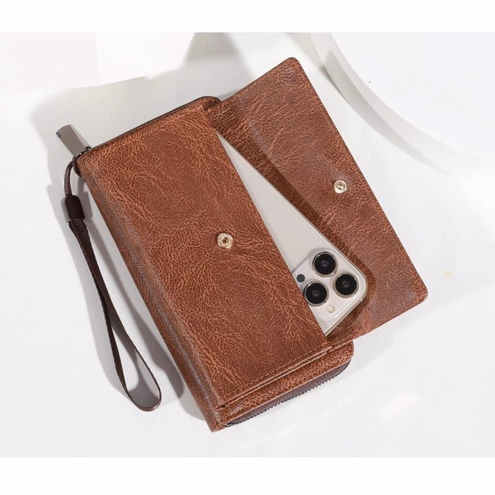 Ví Da Pu Thời Trang Nhiều Ngăn, Chuẩn Gu Phong Cách Hiện Đại V01 - Pipi Store - Ảnh 5