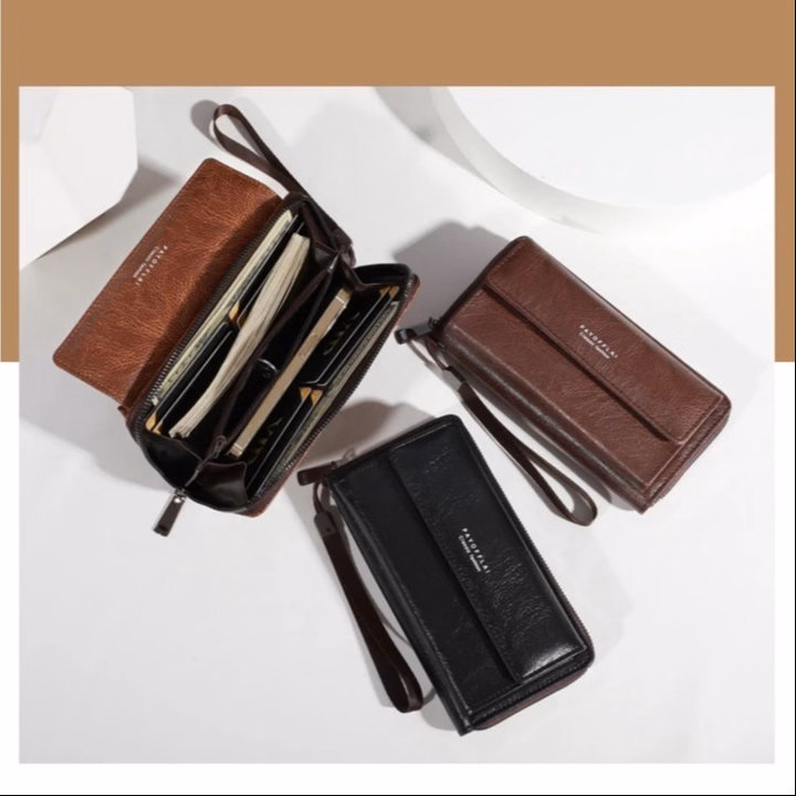 Ví Da Pu Thời Trang Nhiều Ngăn, Chuẩn Gu Phong Cách Hiện Đại V01 - Pipi Store - Ảnh 6