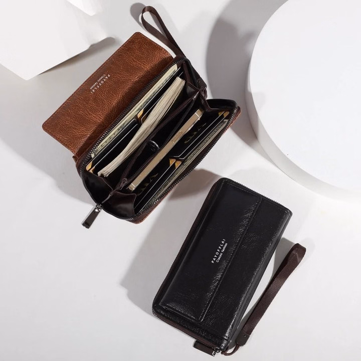 Ví Da Pu Thời Trang Nhiều Ngăn, Chuẩn Gu Phong Cách Hiện Đại V01 - Pipi Store - Ảnh 7