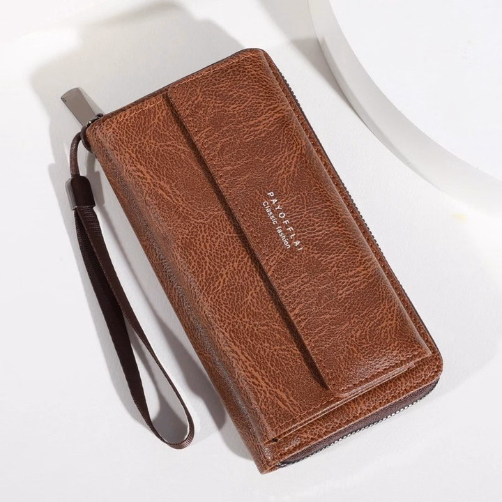 Ví Da Pu Thời Trang Nhiều Ngăn, Chuẩn Gu Phong Cách Hiện Đại V01 - Pipi Store - Ảnh 2