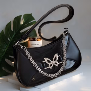 Túi Xách Nữ Đính Xích Họa Tiết Bướm, Nhỏ Gọn, Thanh Lịch, Nổi Bật W382 - Winnie House