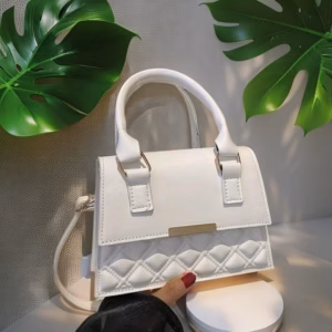 Túi Xách Nữ 2 Quai Chần Chỉ Nắp Trơn – Sang Xịn Hết Nấc W497 - Winnie House