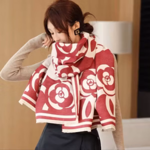 Khăn Quàng Cổ Khăn Choàng Cổ Nữ Hoa Trà Siêu Vip Sang Trọng Dành Cho Nữ