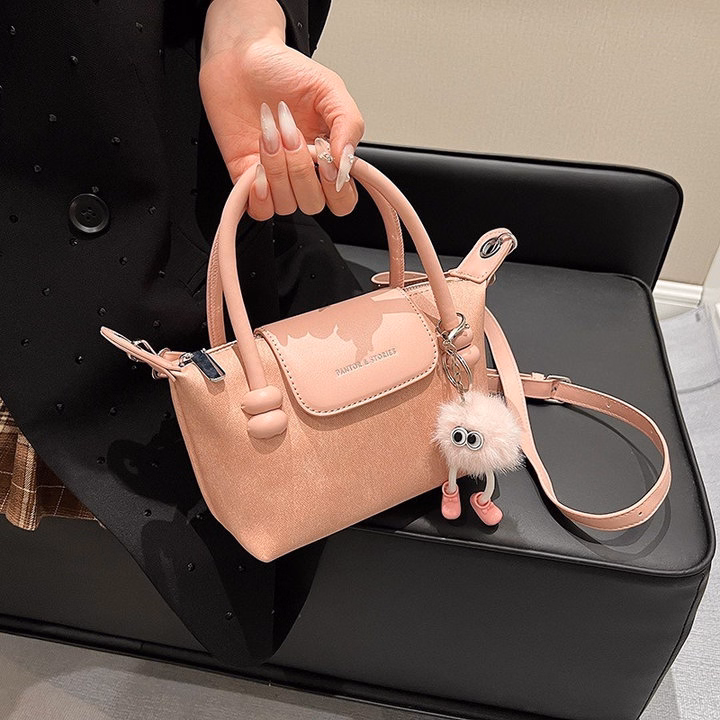 Túi Xách Nữ W579 – Da Loang Cực Xinh Kèm Quả Bông - Winnie House - Ảnh 9