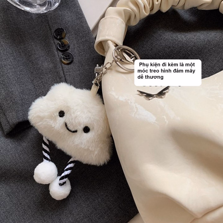 Túi Đeo Chéo, Xách Tay Nhung Quai Rúm, Tặng Kèm Móc Treo W599 - Winnie House - Ảnh 5