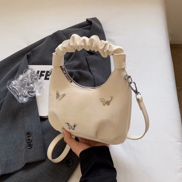 Túi Đeo Chéo, Xách Tay Nhung Quai Rúm, Tặng Kèm Móc Treo W599 - Winnie House - Ảnh 6