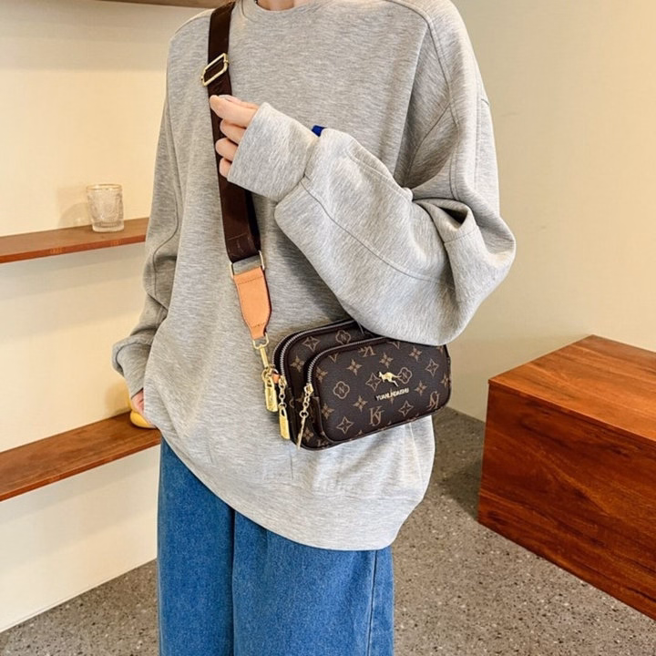 Túi Xách Hoa Văn Dây Bản To W615, Phong Cách Cổ Điển Xu Hướng Mới - Winnie House - Ảnh 7