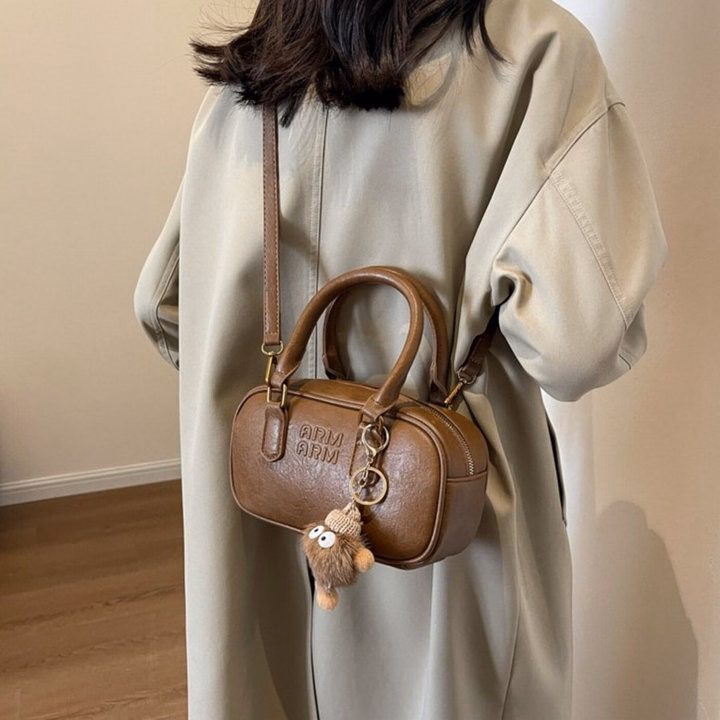 Túi Xách Nữ Dáng Bầu Da Nhăn W618 – Nhỏ Gọn, Sang Trọng Dễ Phối Mọi Set Đồ - Winnie House - Ảnh 10