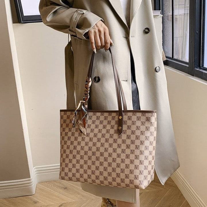 Túi Xách Nữ Công Sở W619 Kèm Khăn Lụa – Thanh Lịch, Sang Trọng, Cực Chuẩn Quý Cô - Winnie House - Ảnh 7