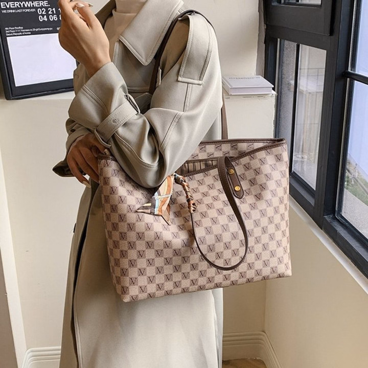 Túi Xách Nữ Công Sở W619 Kèm Khăn Lụa – Thanh Lịch, Sang Trọng, Cực Chuẩn Quý Cô - Winnie House - Ảnh 5