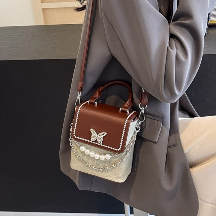 Túi Xách Nữ Mini Đựng Điện Thoại Dễ Thương Mác Nơ Bướm W626 - Winnie House - Ảnh 9