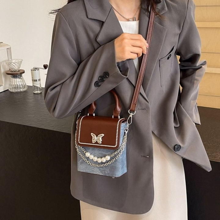 Túi Xách Nữ Mini Đựng Điện Thoại Dễ Thương Mác Nơ Bướm W626 - Winnie House - Ảnh 5