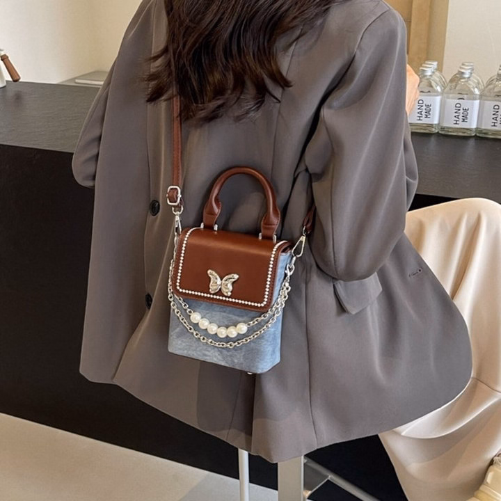 Túi Xách Nữ Mini Đựng Điện Thoại Dễ Thương Mác Nơ Bướm W626 - Winnie House - Ảnh 8