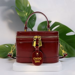 Túi Xách Nữ Dáng Hộp Da Nhăn Bóng Cực Xinh – Đựng Vừa Điện Thoại W666 - Winnie House