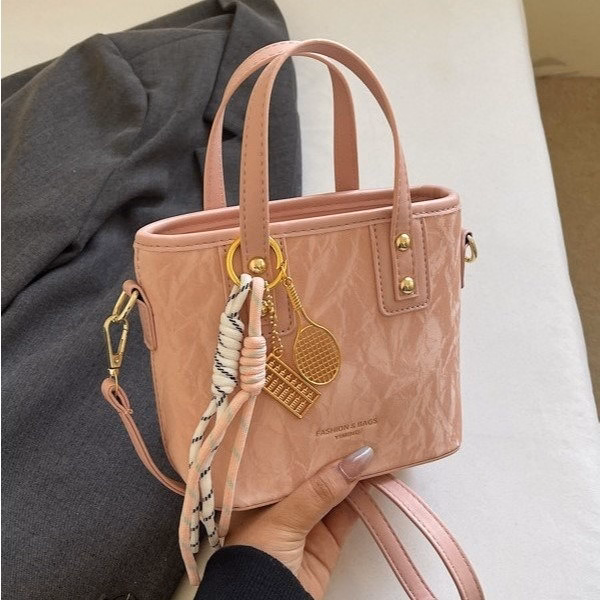 Túi Xách Nữ Đeo Chéo Mini Da Nhung Vân Đá Sang Chảnh Trendy W684 - Winnie House - Ảnh 3